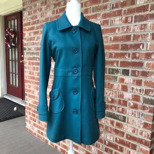 Like New! Gorgeous Lined Wool Blend Coat Size L